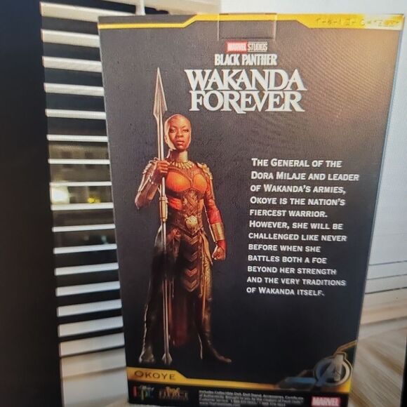 Marvel black panther Wakanda forever okoye 11.5" fashion doll nib - Picture 5 of 5